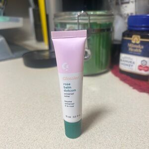 Glossier rose balm dotcom universal salve ~ NWOB ~ full size 0.5 fl oz
